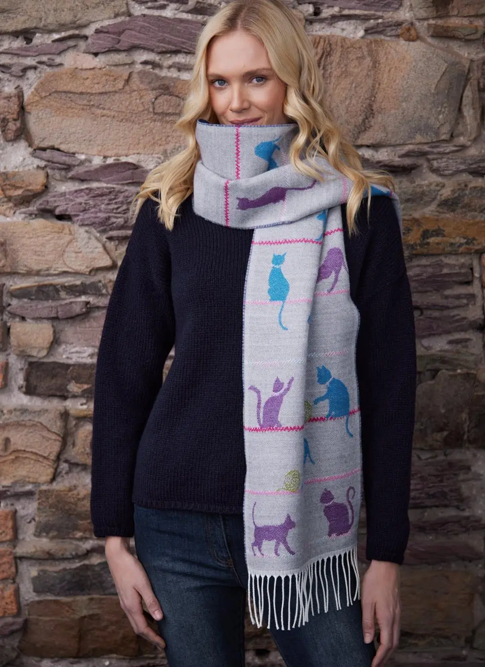 Cats at Play Scarf